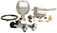 KLEINN Complete dual air horn package with 120 psi sealed air system